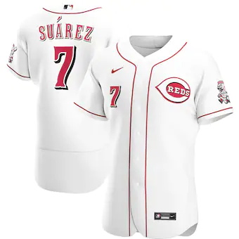 mens nike eugenio suarez white cincinnati reds home authent